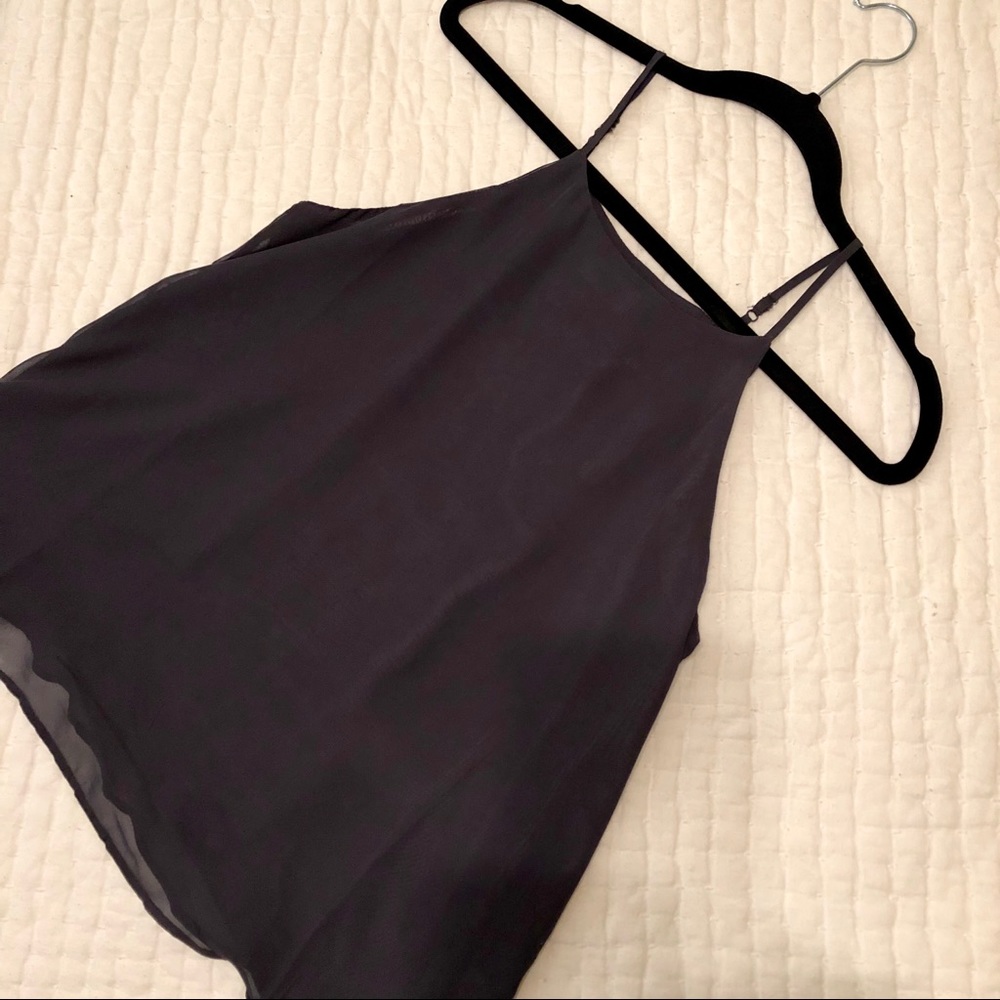 Charcoal High Neck Swing Tank